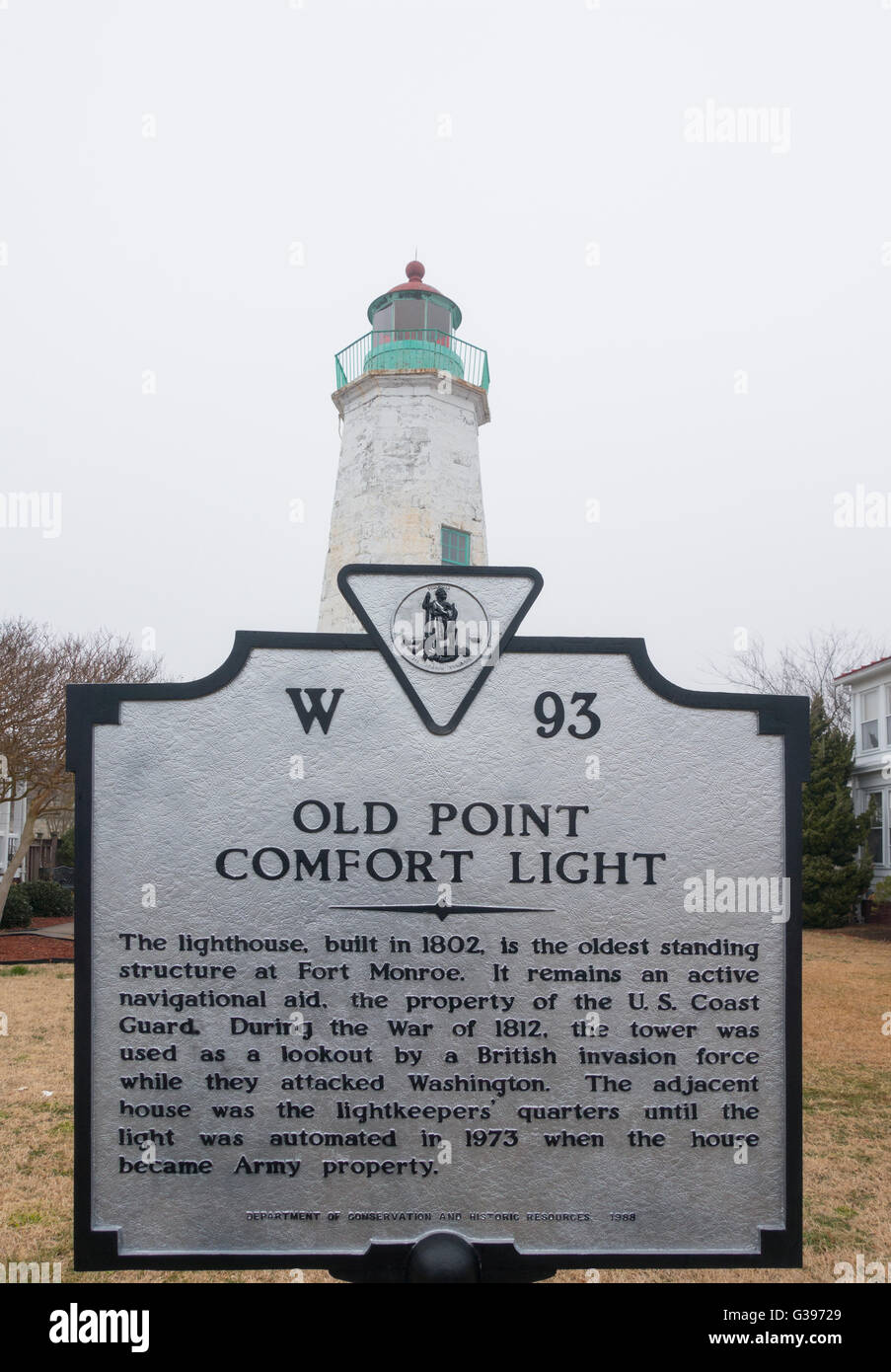 United states virginia old point comfort hi-res stock photography and ...