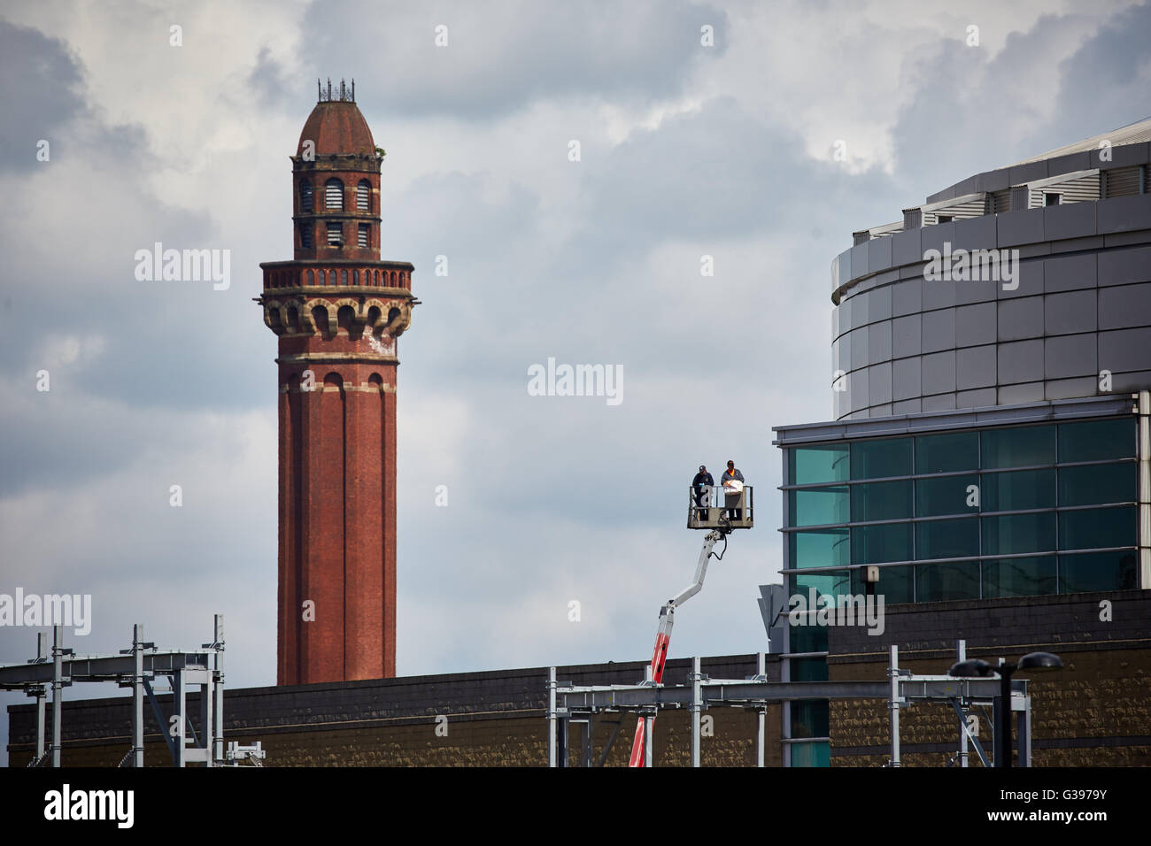 HM Prison Manchester (commonly known as Strangeways) is a high-security male prison in Manchester, England, operated by Her Maje Stock Photo