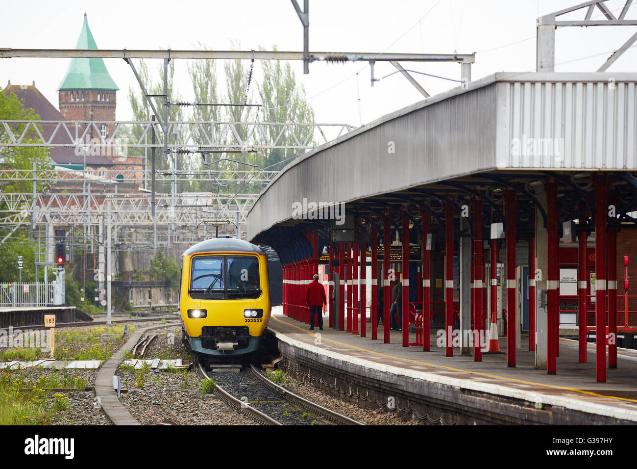 Stockport train station emu unit The British Rail Class 323 electric