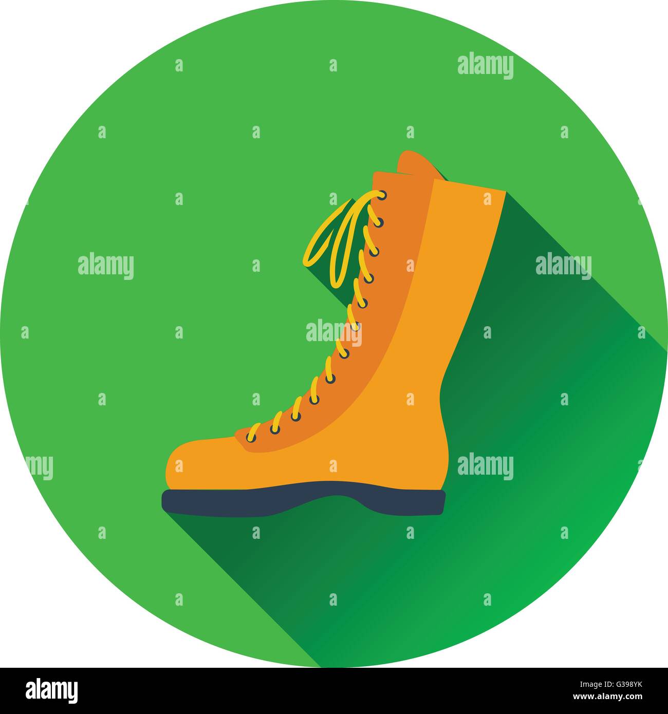 Icon of hiking boot. Flat design. Vector illustration Stock Vector Image & Art Alamy