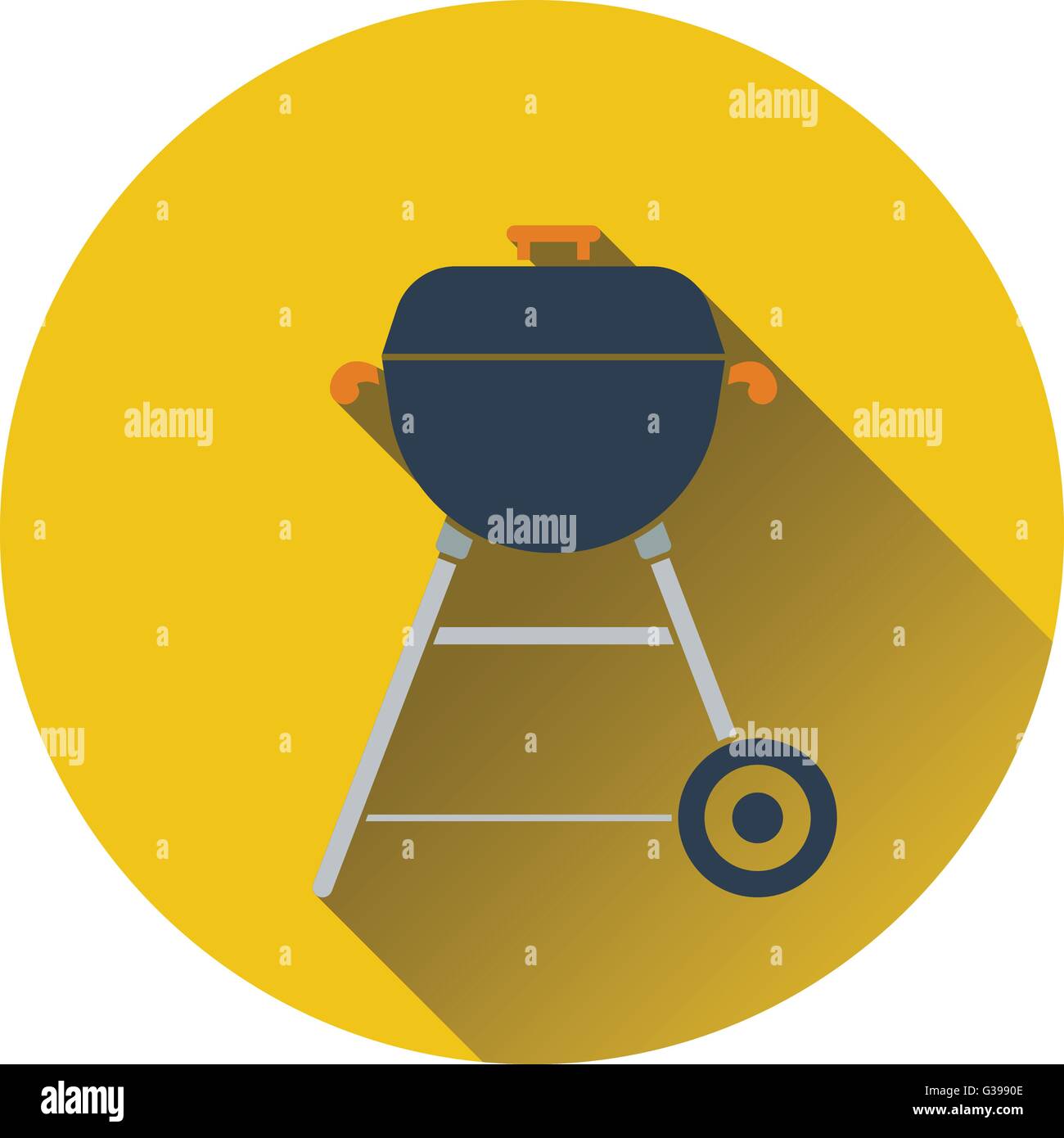 Icon of barbecue. Flat design. Vector illustration Stock Vector Image ...