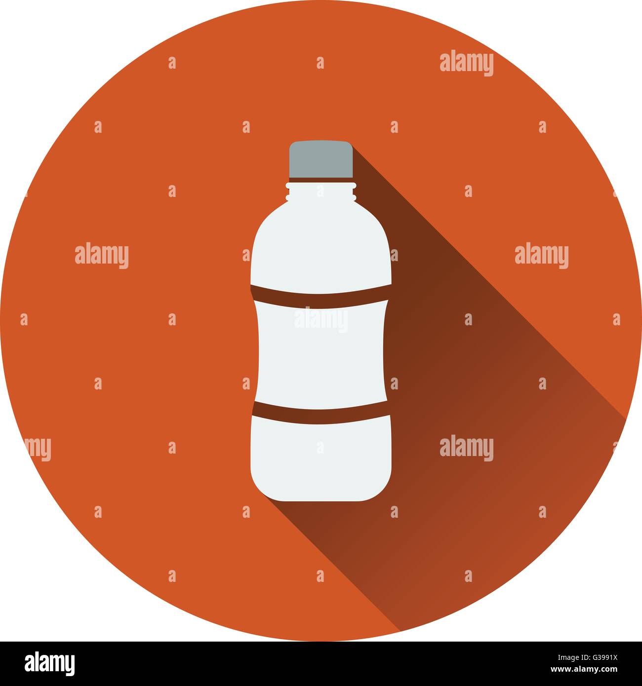 Icon of Water bottle . Flat design. Vector illustration Stock Vector ...