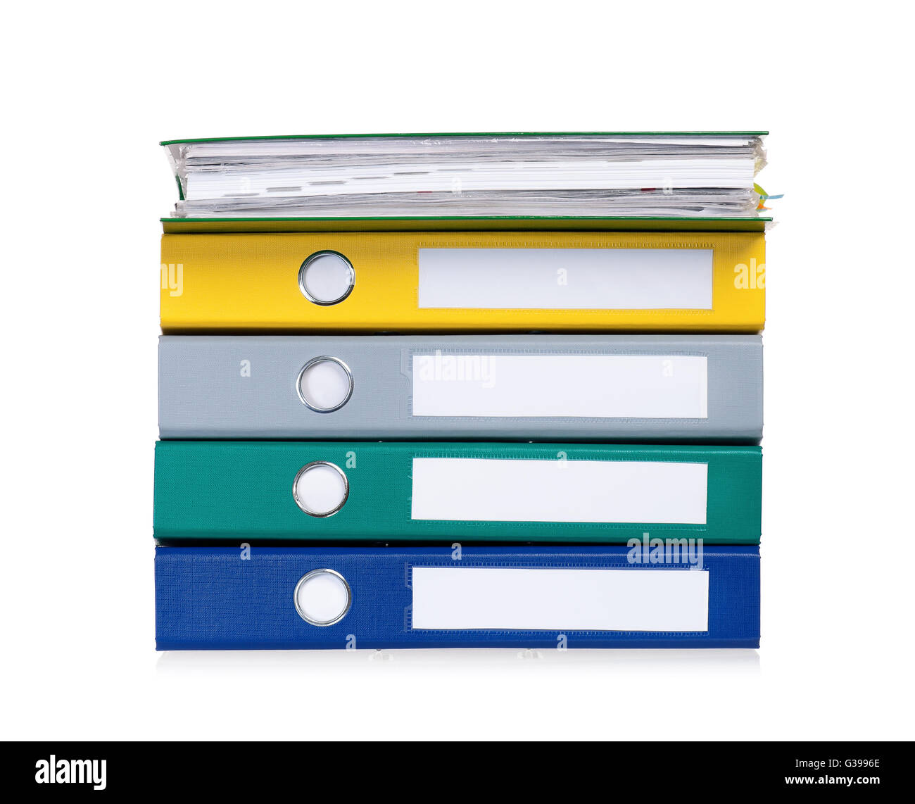 Colorful business file folders Stock Photo Alamy