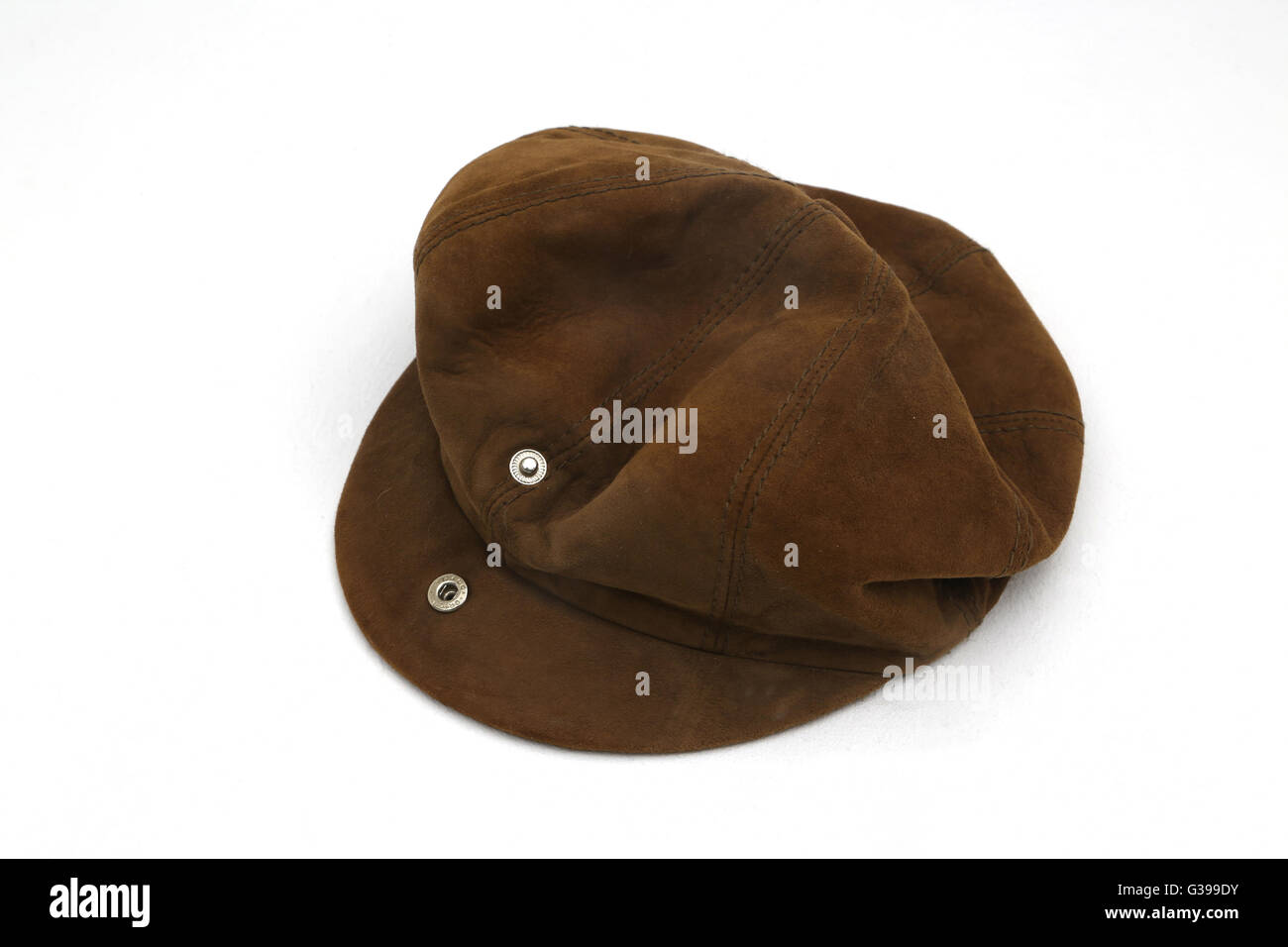 suede baker boy cap