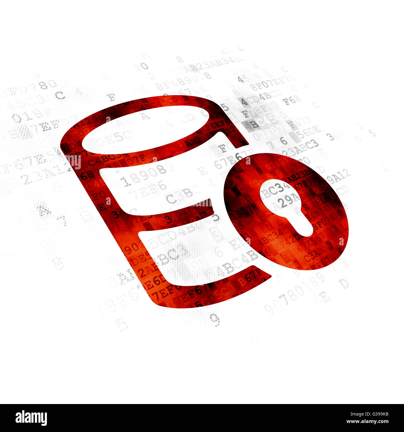 Programming concept Database With Lock on Digital background Stock Photo Alamy