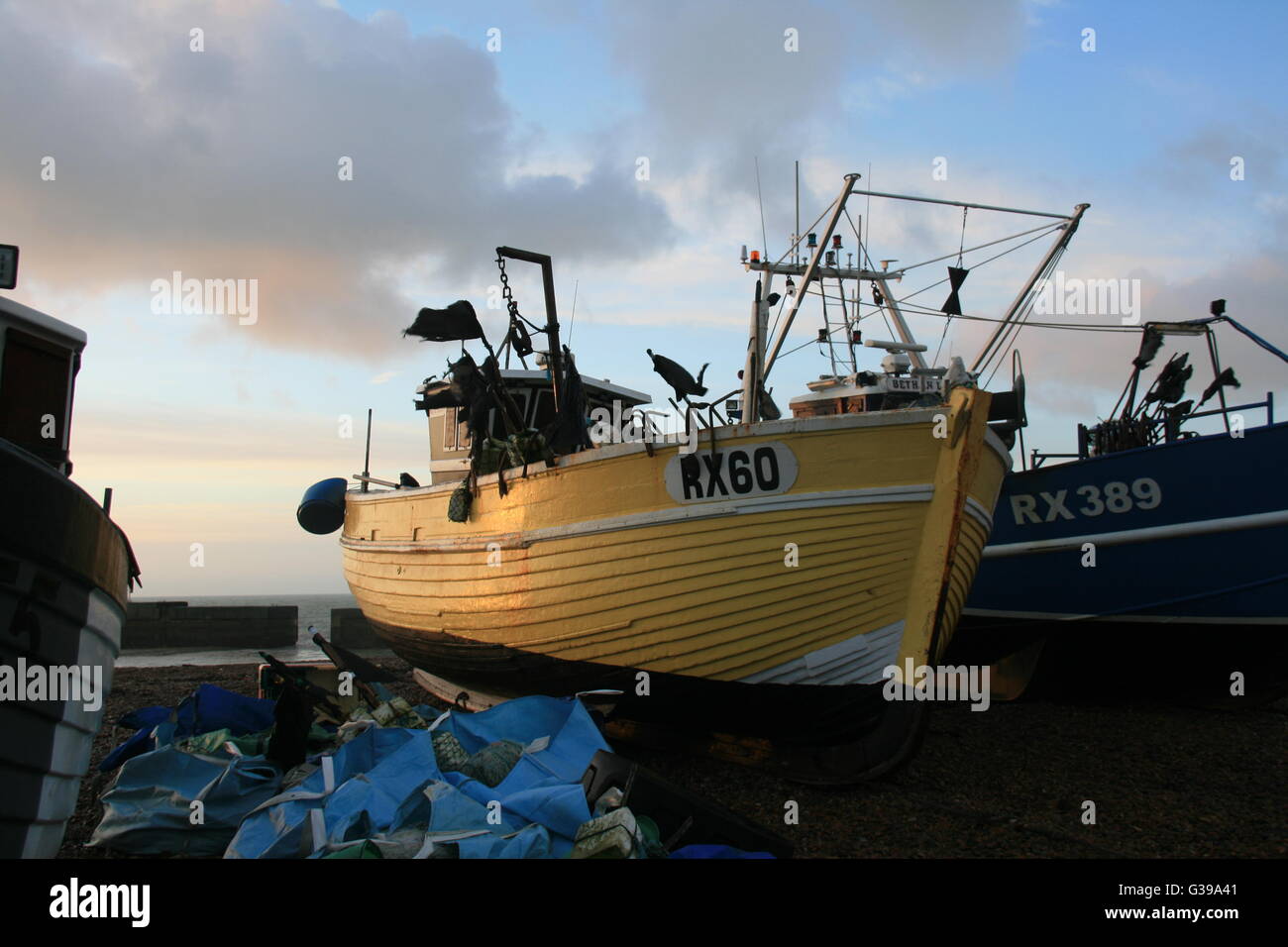 Yellow fishing boat hires stock photography and images Alamy