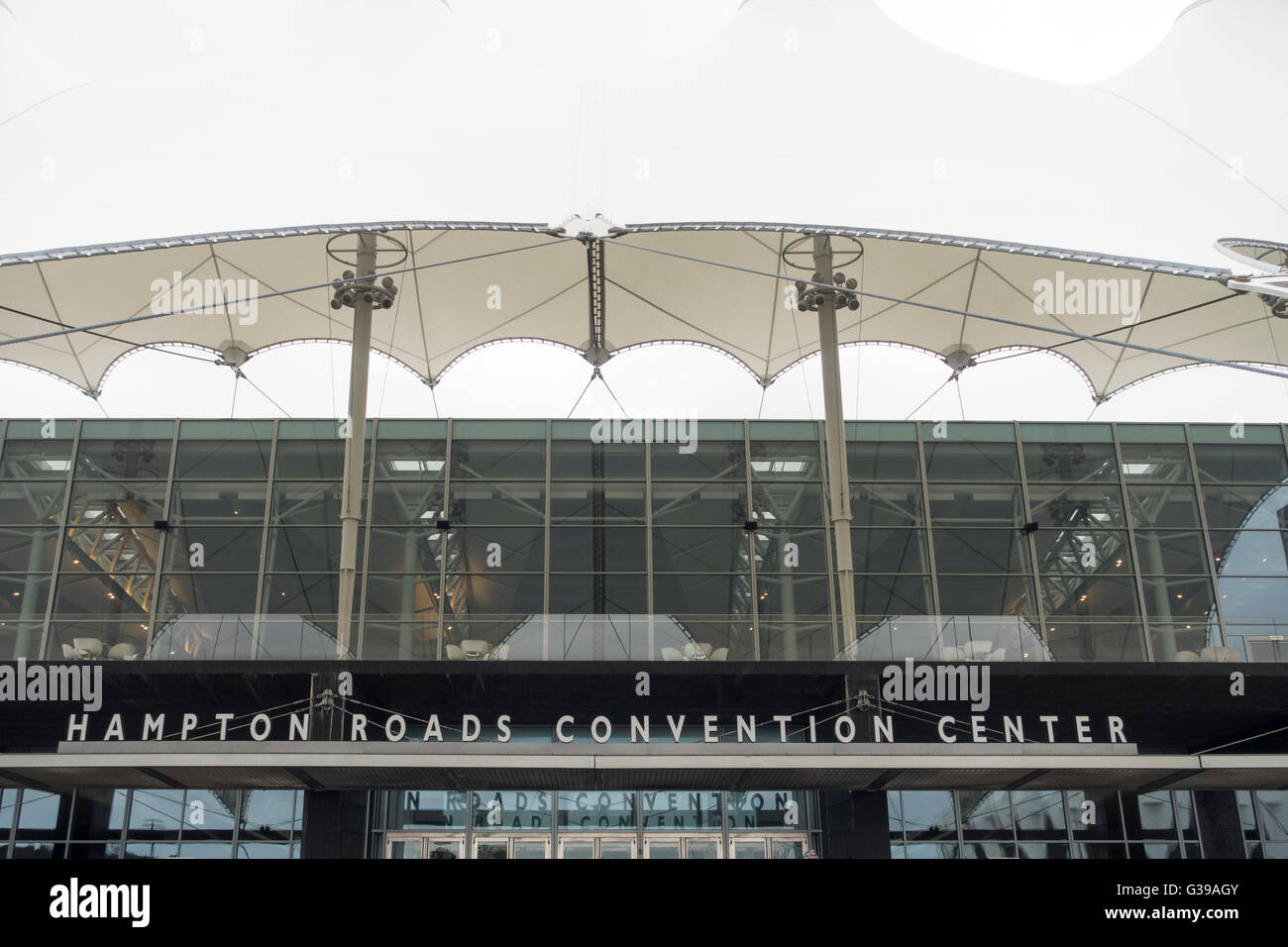 Hampton Road convention center building Virginia Stock Photo Alamy