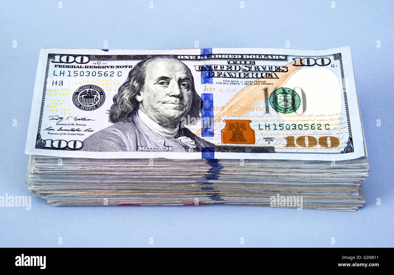 New 100 new hundred dollar bill hi-res stock photography and