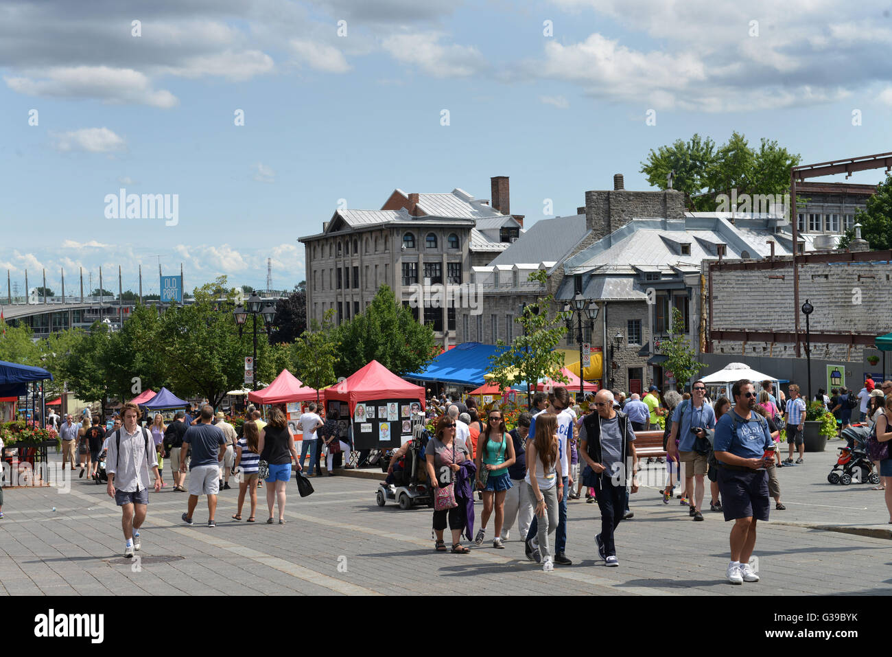Place Jacques Cartier, Montreal, Quebec, Canada Stock Photo