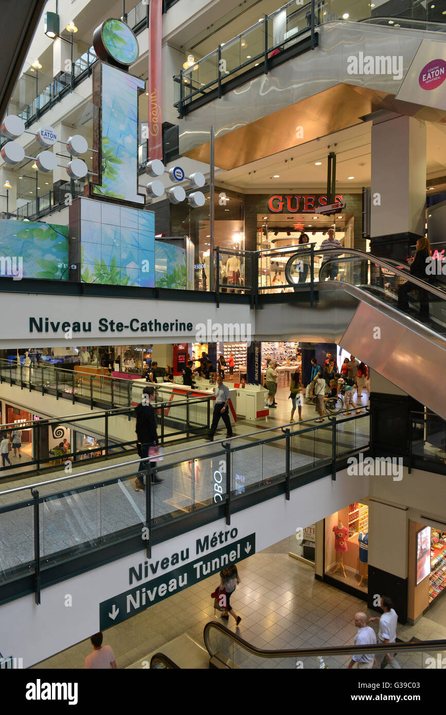 Eaton Centre, Rue SainteCatherine Ouest, Montreal, Quebec, Canada