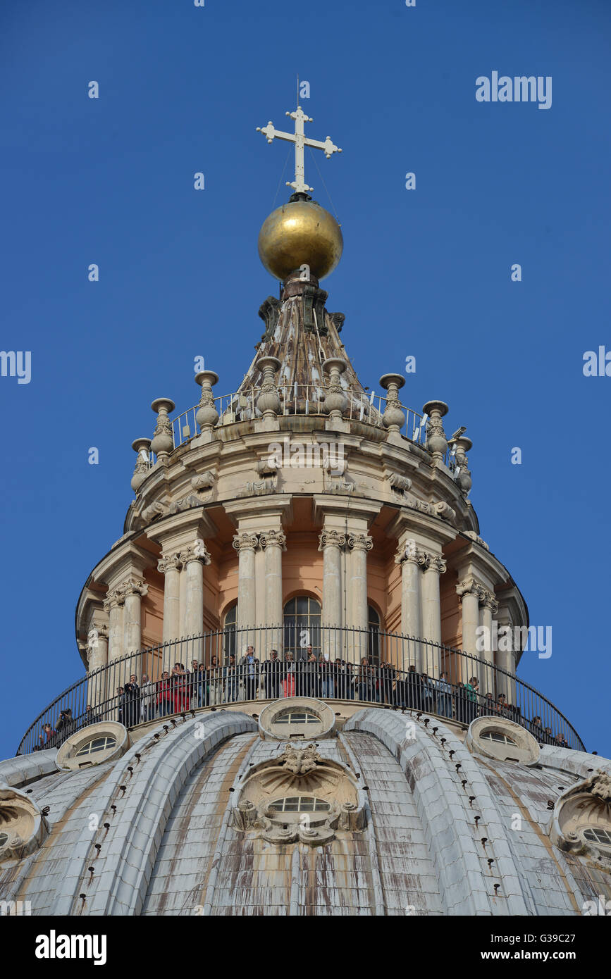 Kuppel, Petersdom, Vatikanstadt Stock Photo