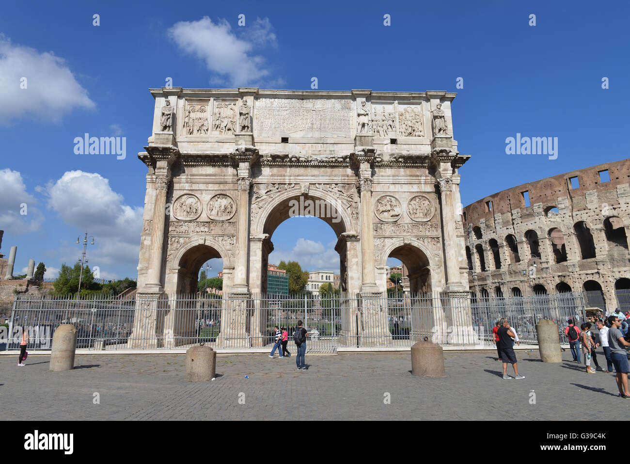 Konstantinsbogen, Via di San Gregorio, Rom, Italien Stock Photo