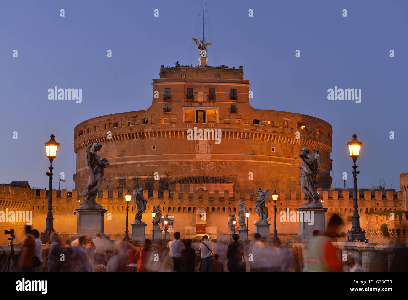 Engelsburg, Rom, Italien Stock Photo - Alamy