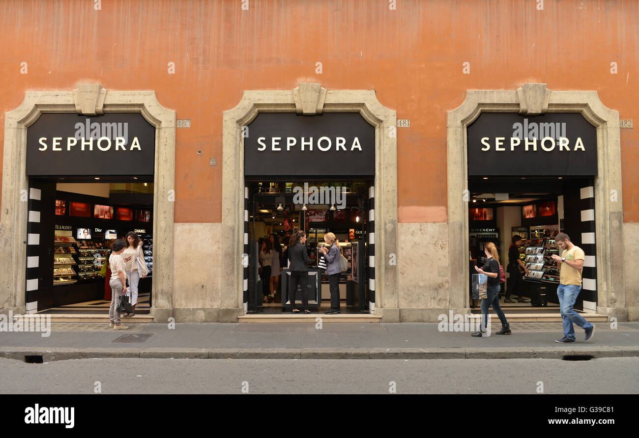 Filiale, Sephora, Via del Babuino, Rom, Italien Stock Photo - Alamy