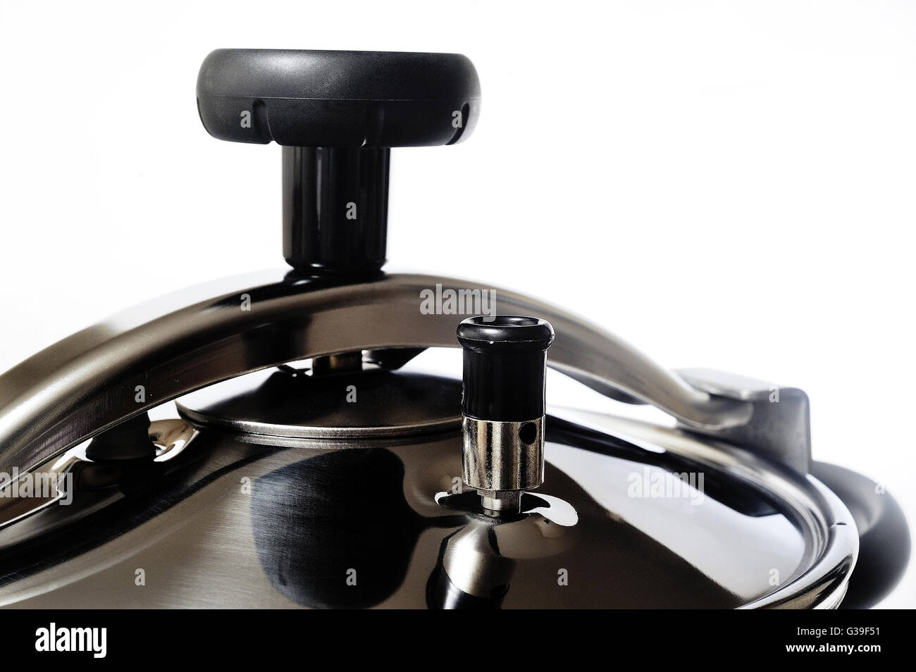 Pressure cooker stainless steel Frenchmade for cooking food in steam Stock Photo Alamy