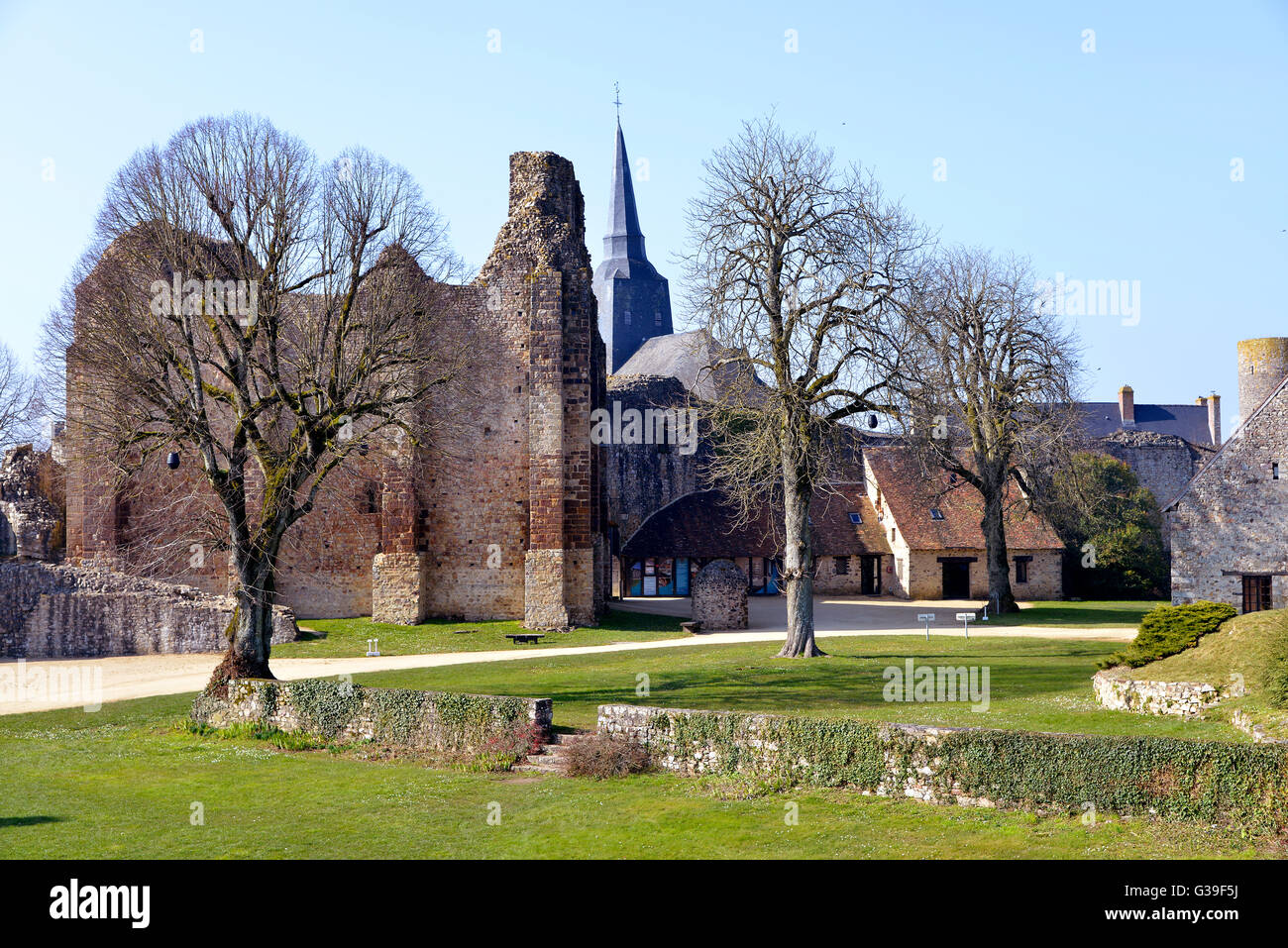 Castle of SainteSuzanne in France Stock Photo Alamy
