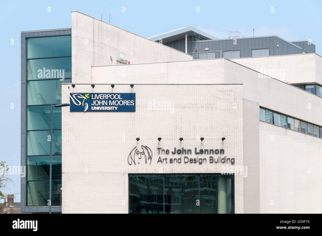 The John Lennon Art and Design Building, Liverpool John Moores University. Stock Photo