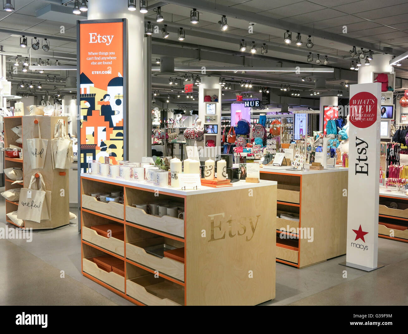 One Below in Macy's Department Store, Herald Square, NYC Stock Photo