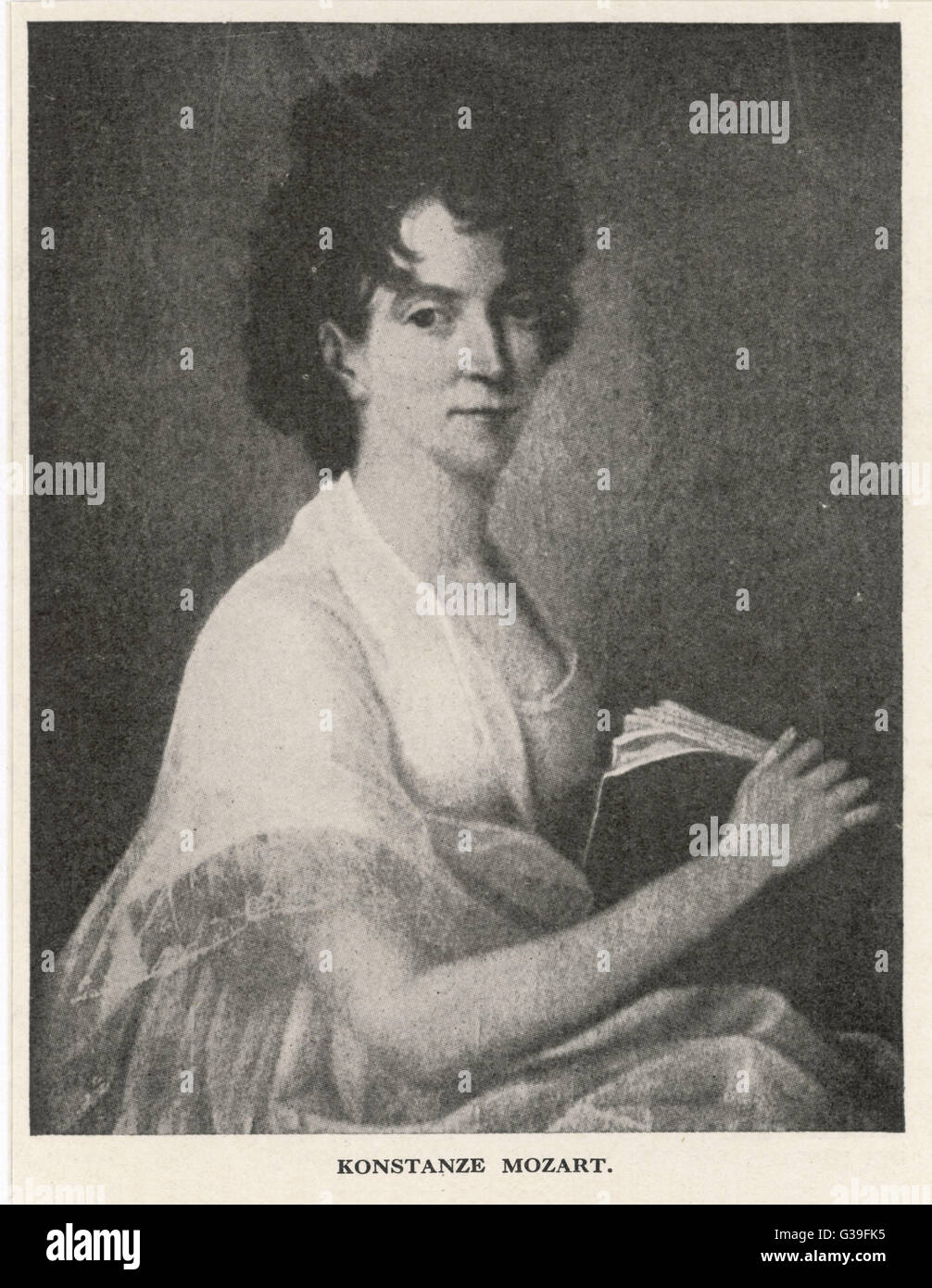 KONSTANZE MOZART wife of Wolfgang Amadeus they married 4 August 1782 Date late 18th century