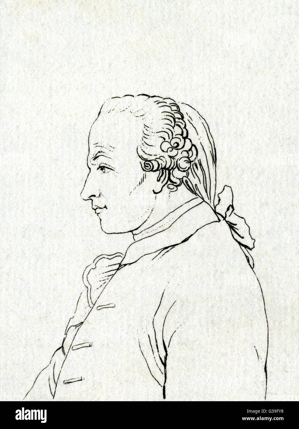IMMANUEL KANT  German philosopher        Date: 1724 - 1804 Stock Photo