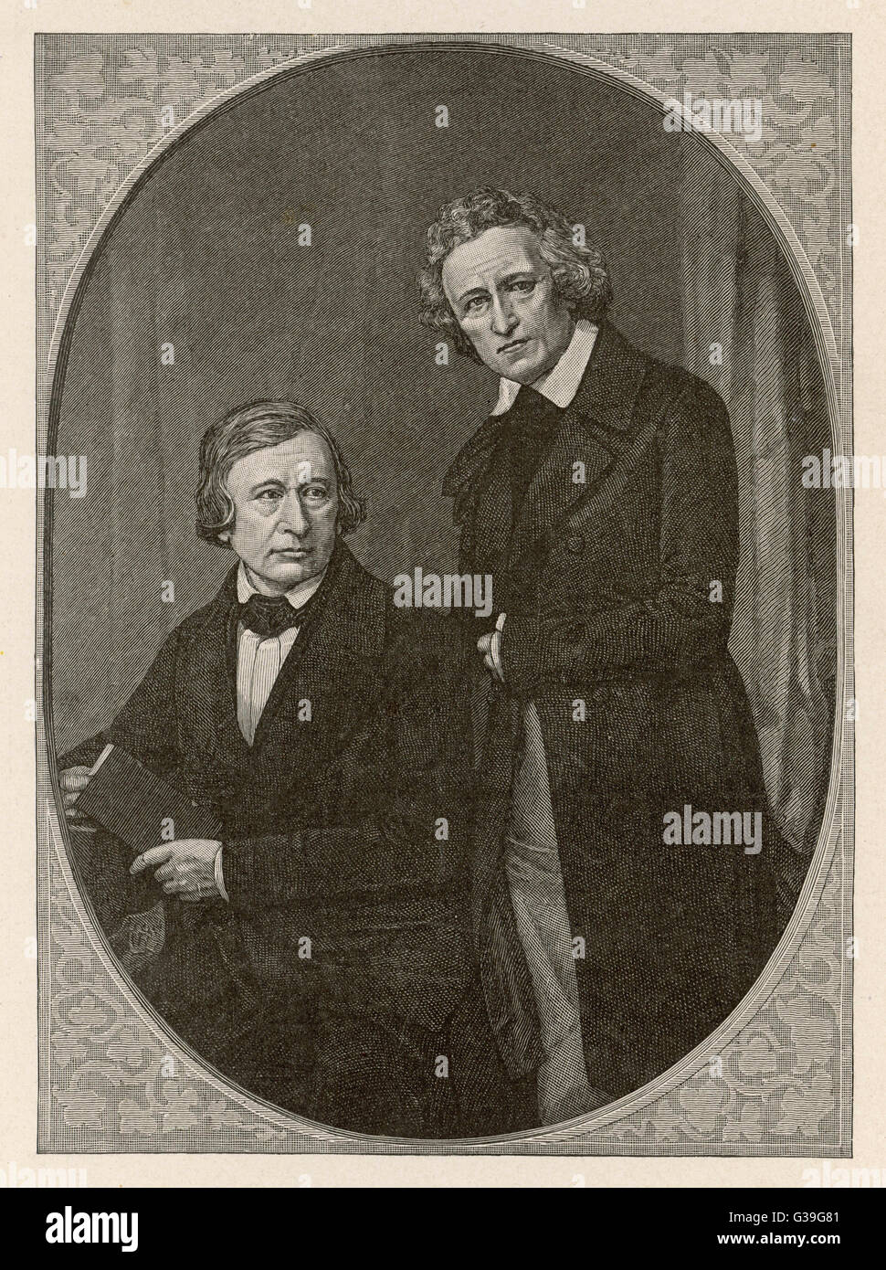 HistoricalFindings Photo Wilhelm Carl Grimm,1786-1859,Jacob Grimm,1785-1863