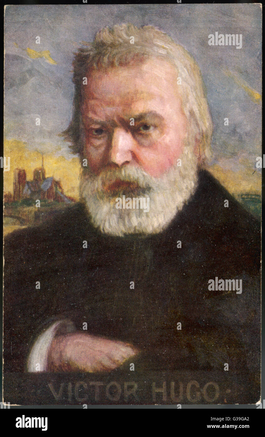 VICTOR HUGO  French novelist in old age        Date: 1802 - 1885 Stock Photo