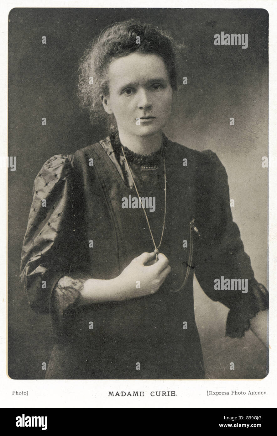 MARIE CURIE  Polish scientist.        Date: 1867-1934 Stock Photo