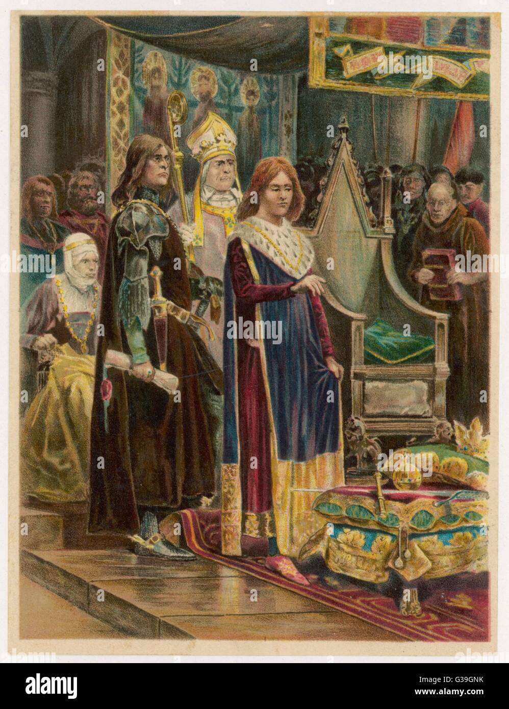 EDWARD III CROWNED Stock Photo - Alamy