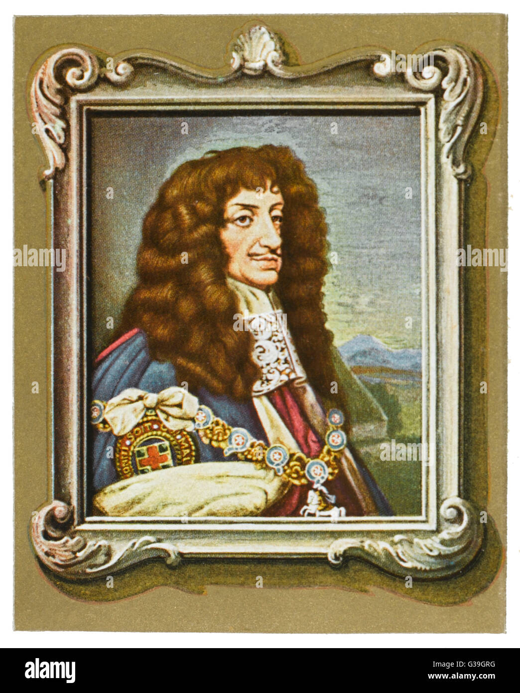 CHARLES II  British Royalty        Date: 1630 - 1685 Stock Photo