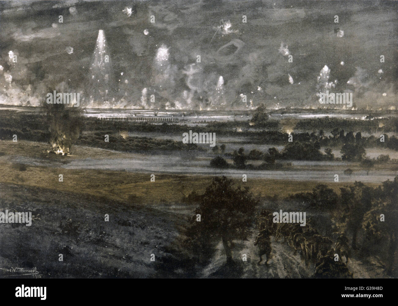 WWI/1915/CHAMPAGNE Stock Photo