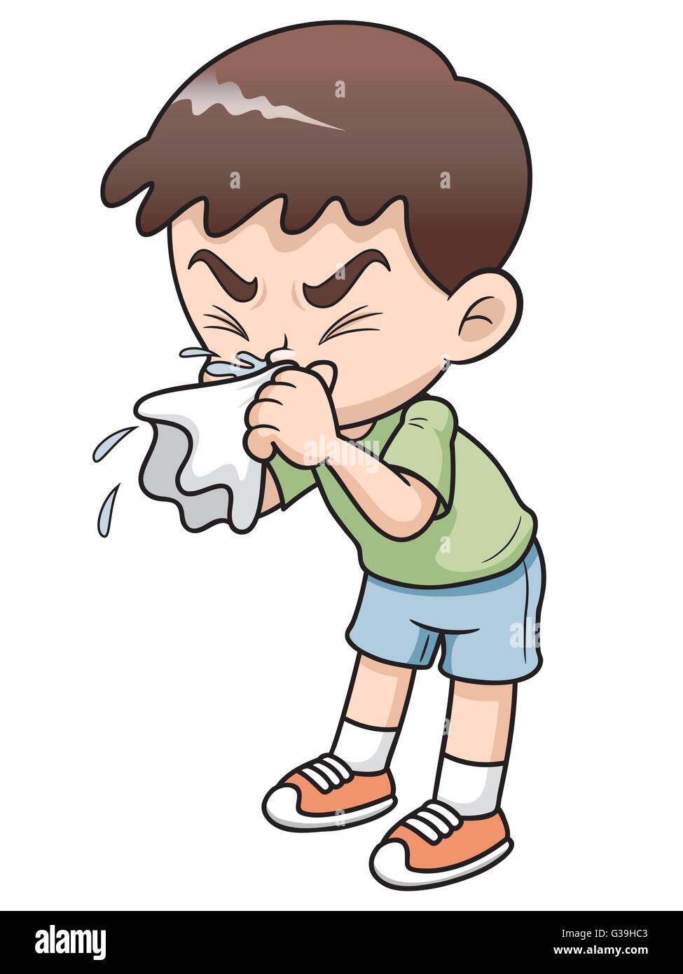 Vector illustration of Sick Boy cartoon Stock Vector Image & Art - Alamy