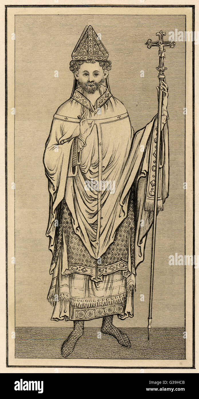 Medieval Archbishop Stock Photo