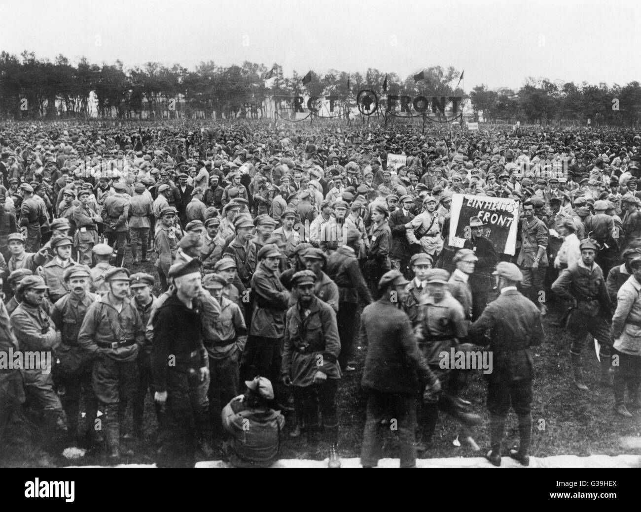 GERMAN COMMUNIST RALLY Stock Photo Alamy