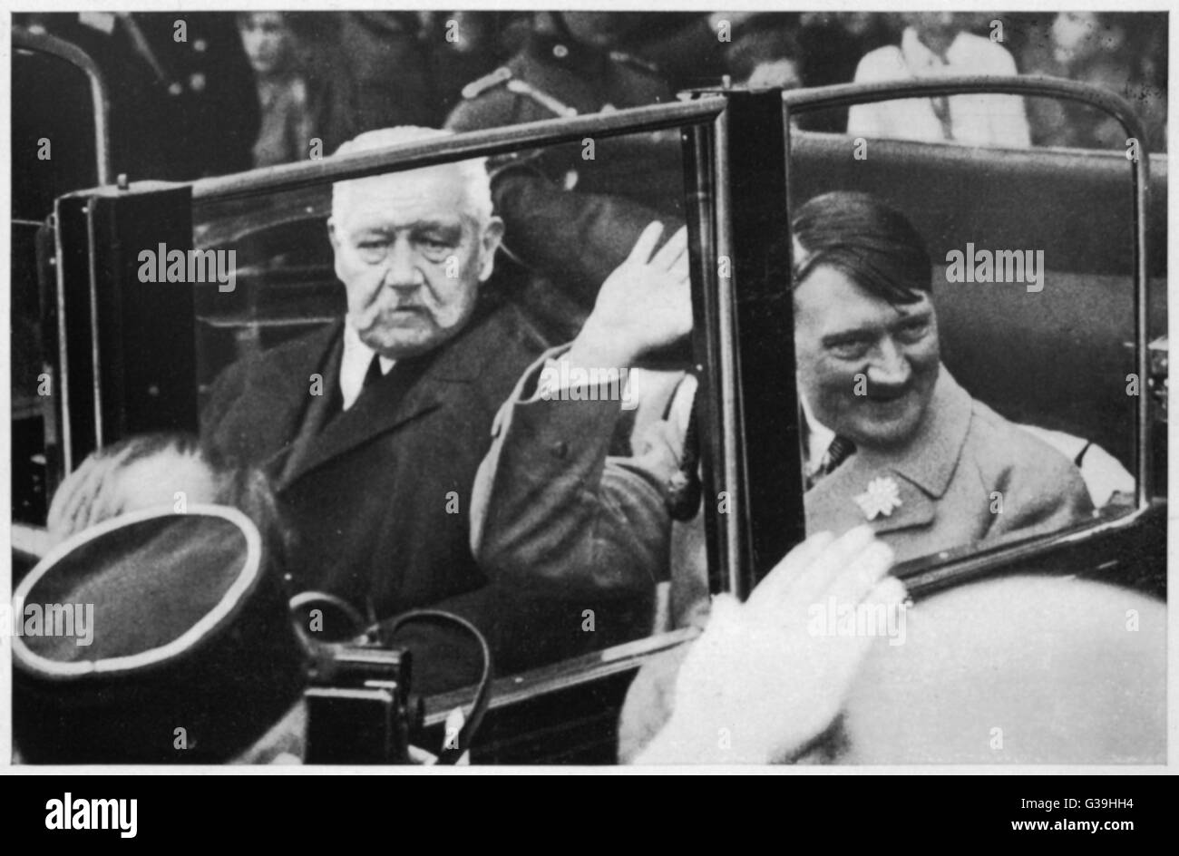 HITLER & HINDENBURG/1933 Stock Photo - Alamy