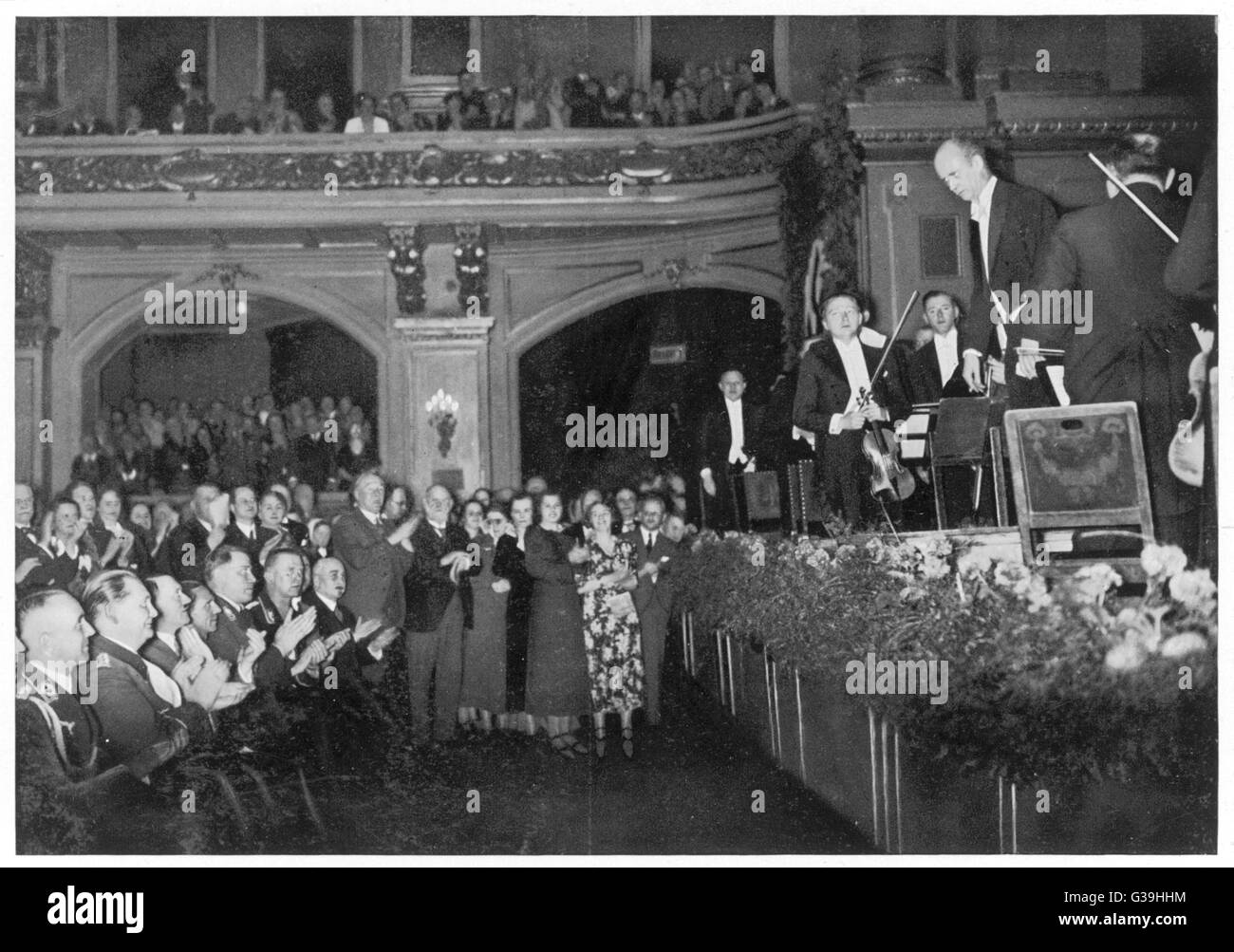 FURTWANGLER/HITLER/1935 Stock Photo