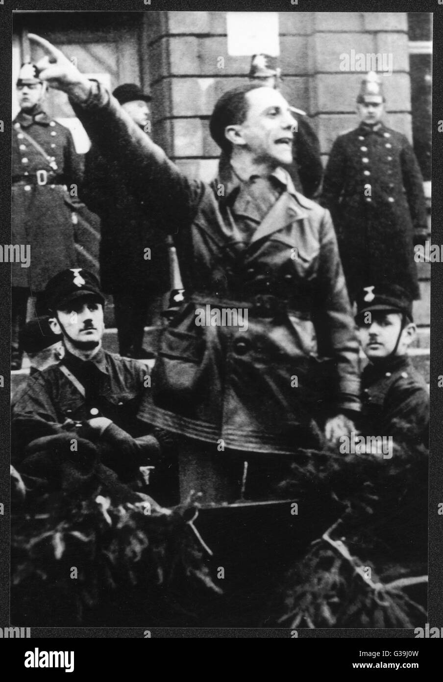 GOEBBELS IN BERLIN/1931 Stock Photo