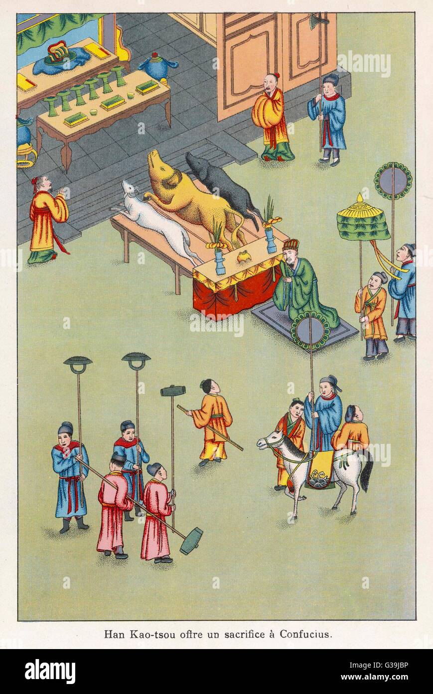 明治期 京薩摩金彩色絵『七福神』急須/湯冷まし/煎茶碗(五客