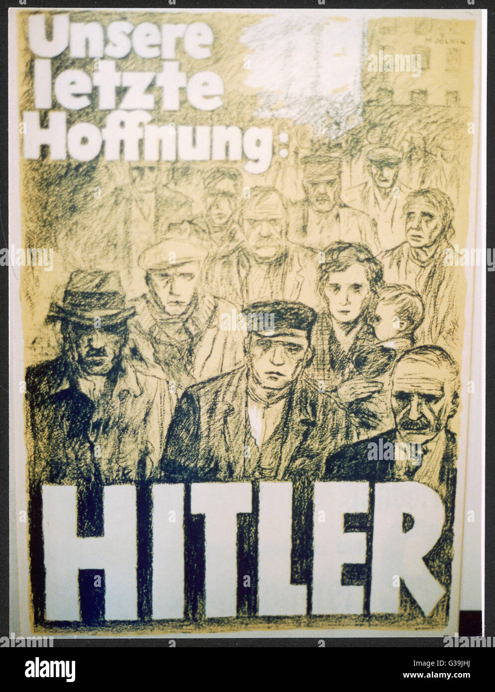 HITLER - OUR LAST HOPE Stock Photo