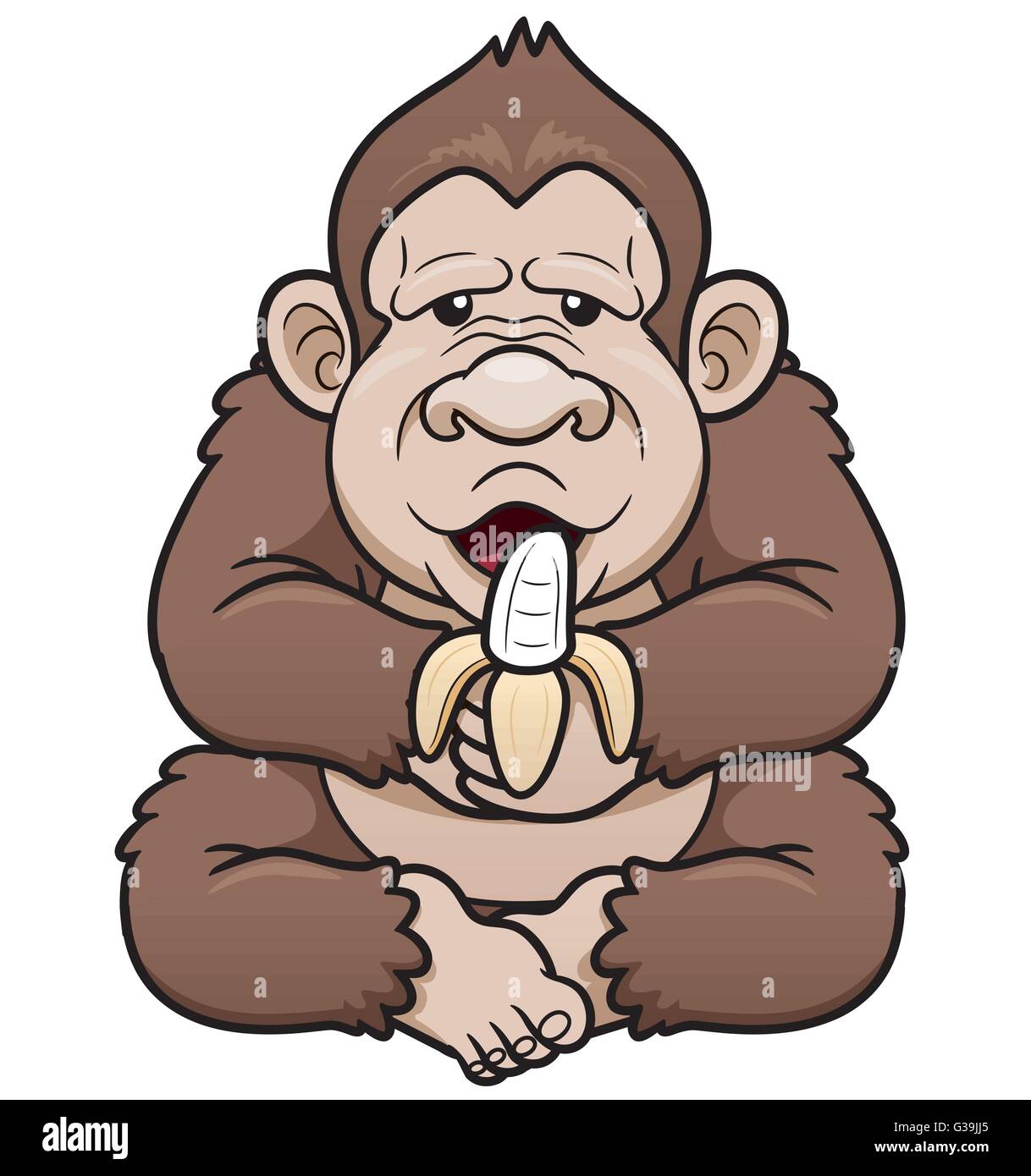 Vector Illustration of Cartoon Monkey eating banana Stock Vector Image & Art - Alamy Vector Illustration of Cartoon Monkey eating banana Stock Vector Image & Art - Alamy