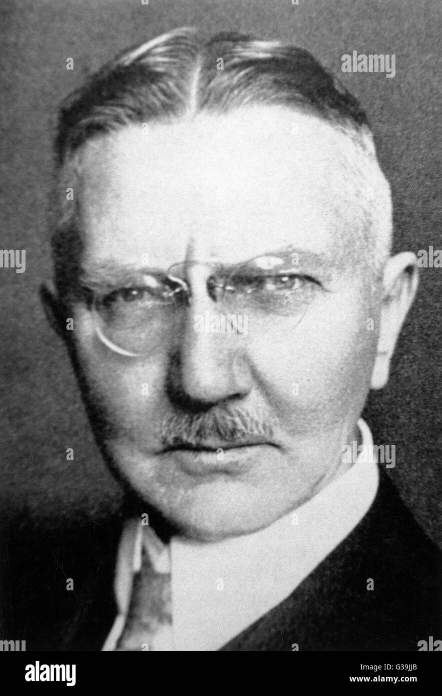 HJALMAR SCHACHT (1877-1970) German economist and banker Stock