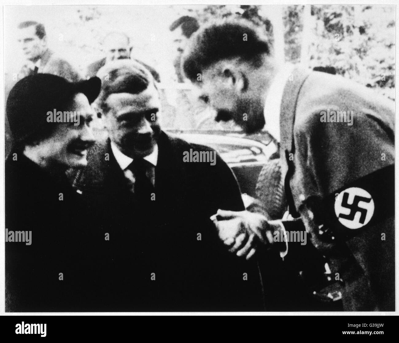 ADOLF HITLER  Hitler meeting the Duke and  Duchess of Windsor       Date: 23 October 1937 Stock Photo
