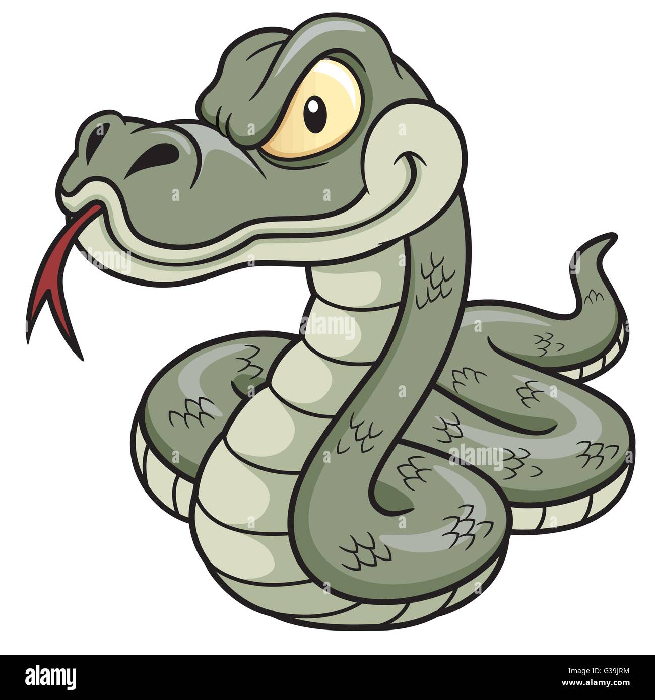 Cartoon python Stock Vector Images - Alamy