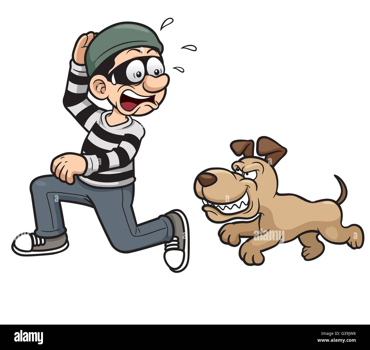 Thief cartoon hi-res stock photography and images - Alamy