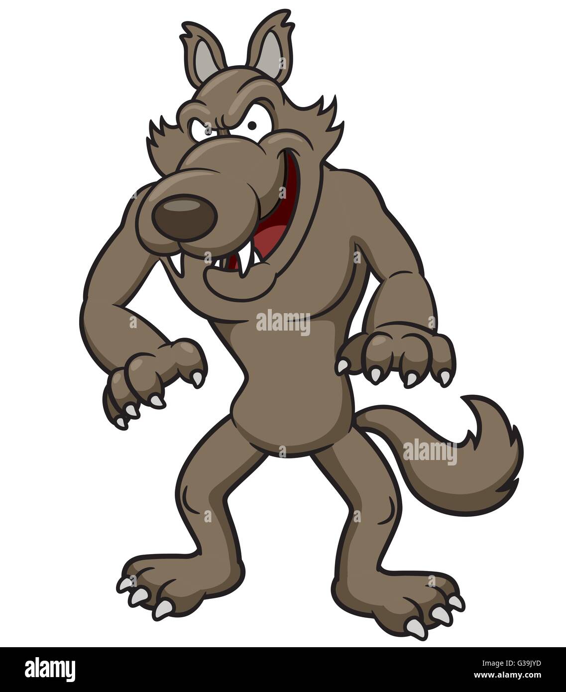 Wolf cartoon hi-res stock photography and images - Alamy