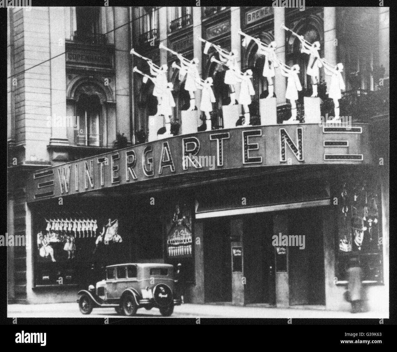 The entrance to the  Wintergarten theatre in  Berlin        Date: early 1930's Stock Photo