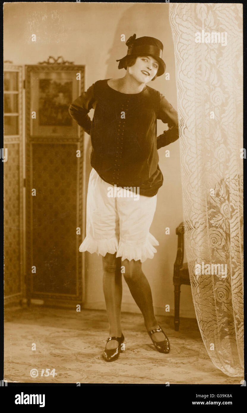 Cami-Knickers Photo. Date: 1920s Stock Photo