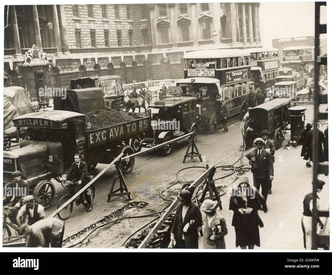 Waterloo Br Congested Stock Photo