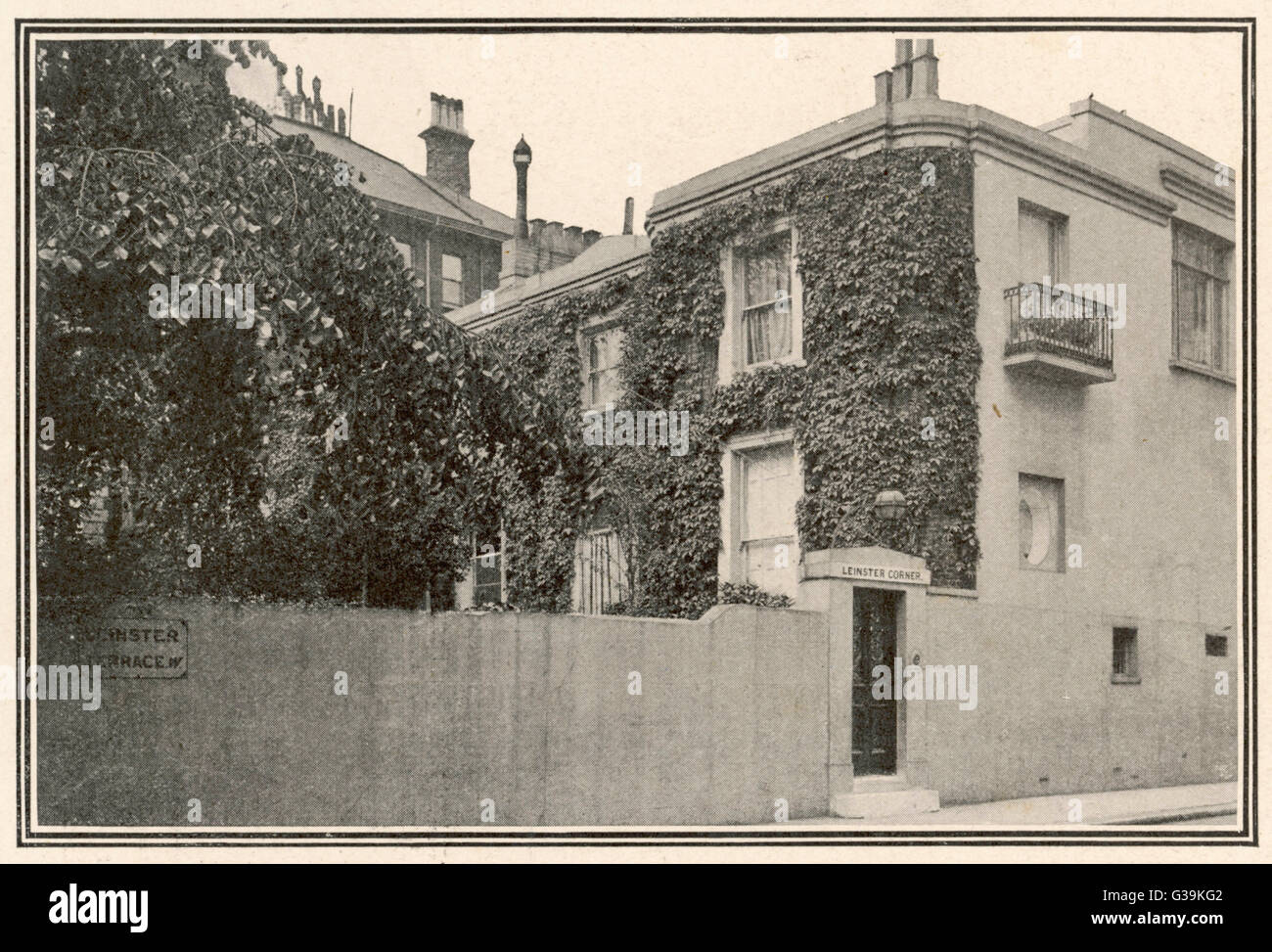 Sir James Matthew Barrie's home, Kensington Park, England Stock Photo