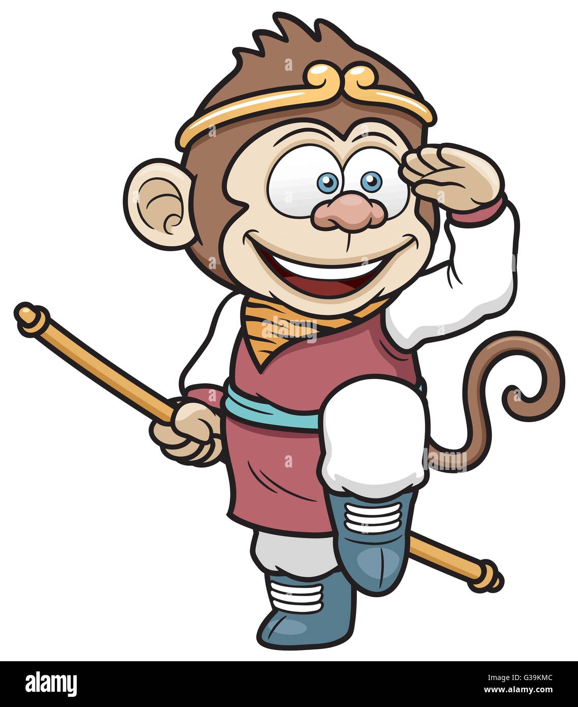 Monkey king cartoon hi-res stock photography and images - Alamy