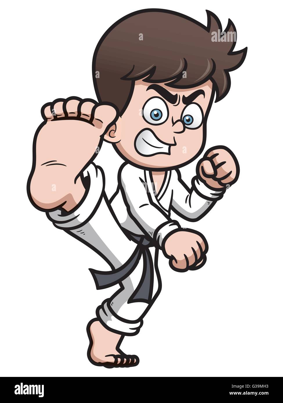Karate cartoon hi-res stock photography and images - Alamy